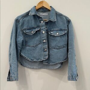 Zara Light Blue Jean Jacket